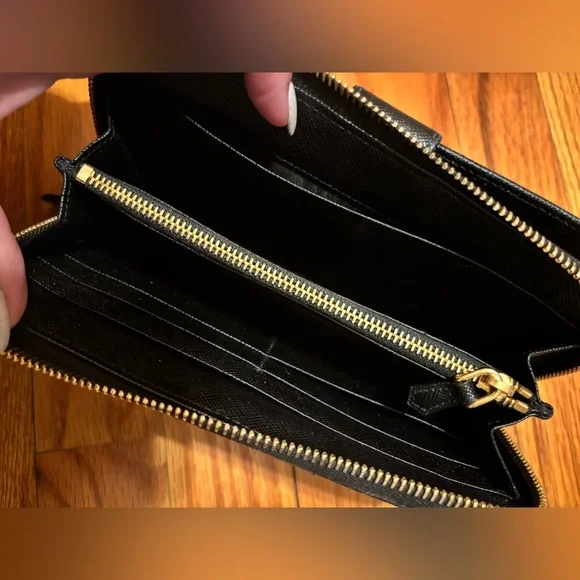 Authentic Black Prada Wallet